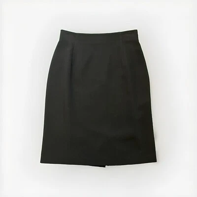 Falda Lápiz Recta Forrada Negra Ann Taylor Vintage Traje Oficina Carrera Y2K Talla 6 Foto 1 de 4