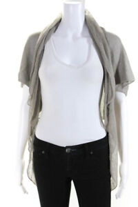 Lunalba Womens Dolman Sleeve Open Front Cardigan Gray Size Extra Small