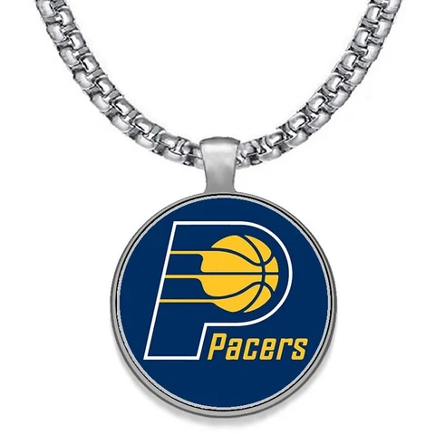 LARGE 24" Indiana Pacers NECKLACE STAINLESS STEEL CHAIN FREE SHIP' D30 Cover