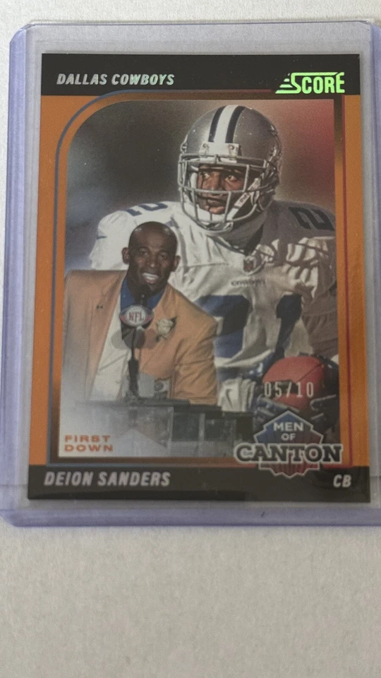 2024 Score Men of Canton First Down #5 Deion Sanders #5/10. Prime Time!! - Image 1 of 1