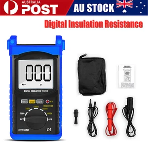 Insulation Resistance Tester 200GΩ Ohmmeter 750V AC Voltage HV Red Indication - Picture 1 of 11