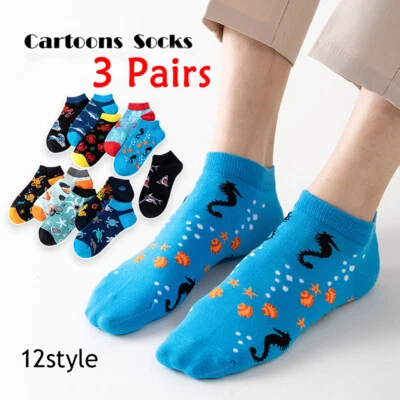 Calzini Corti Calzini Girocollo Calzini Piedi Calzini Cotone Moda Animali ☆ - Immagine 1 di 4