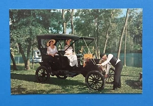 Postcard 1909 Ford Model T Touring Silver Springs, Florida Museum  - Picture 1 of 2