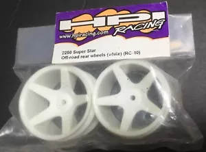 HPI 2250 SUPER STAR OFF-ROAD REAR WHITE WHEELS RC-10 NEW OLD STOCK - Picture 1 of 6