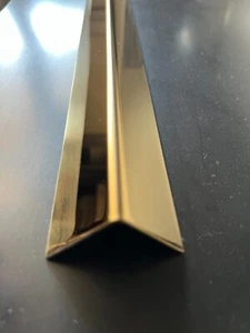 Angolare  in Acc. inox AISI 304 BA TSTEEL ORO SM da 30 x 30 x 1 ( cm 100/200 ) - Foto 1 di 1