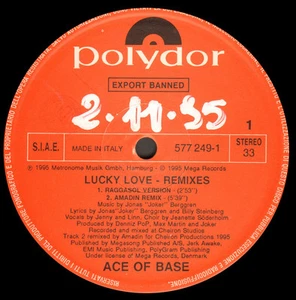 ACE OF BASE - Lucky Love (remixes) - Polydor - 1995 - Italy - 577 249-1 - Picture 1 of 2