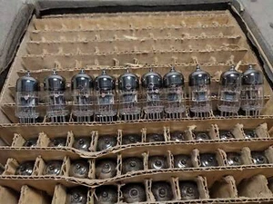 10x 6N3P-E /5670/2c51/396 A/ECC42 NOS Gold Grid 3 Mica Military USSR Tube - Picture 1 of 5