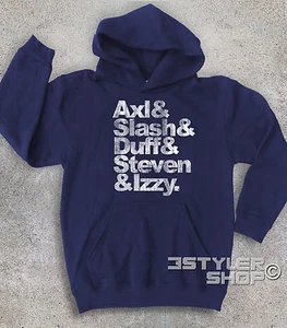 Children's Sweatshirt Axl Slash Duff Steven & Izzy Antique Names - Picture 1 of 3