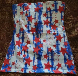 NWT Patriotic Stars Tube Top No Boundaries Tie Dye  Size Large - Picture 1 of 5