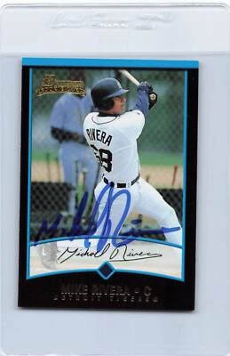 2001 Bowman #BDP39 Mike Rivera Tigers Signed Auto *H5715 - Image 1 of 2