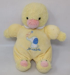 Carter's 2005 Yellow Baby Duck Terry Cloth Stuffed Animal Plush Toy Rattle 37556 - Picture 1 of 7
