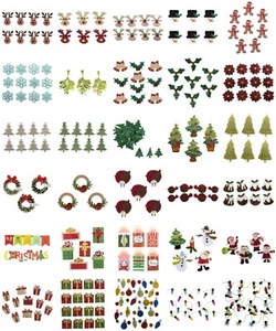 Trimits decoraciones navideñas adorno artesanal hecho a mano libro de recortes de tarjetas - Imagen 1 de 59