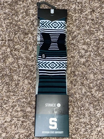 NWT STANCE NCAA “Michigan State Spartans” men’s soft crew socks size: 6-8.5, $18 Cover