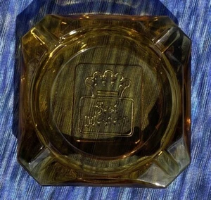 Vintage Best Western Motels Ashtray Amber Glass Square Cigarette Collectible - Picture 1 of 3