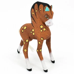 Estatuilla hecha a mano de Alebrijes Oaxaqueño tallada arte popular pintada caballo de 5 - Imagen 1 de 5