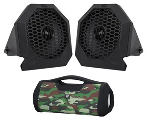 MTX RZRPOD65 6.5" Dash Mount Roll Cage Roll Bar Speakers For RZR/UTV+Boombox - Picture 1 of 12