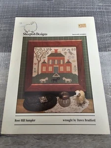 Sheepish Designs- Rose Hill Sampler - Chart Cross Stitch Rare Vtg New 125b - Picture 1 of 2