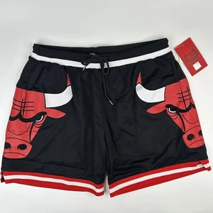 Chicago Bulls NBA Mesh Shorts 6,25" schwarz Ultra Game Größe M gefütterte Taschen neu mit Etikett - Bild 1 von 7
