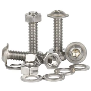 Torx Flanged Button Head Screws M3 M4 M5 M6 M8 Full Nuts Washers Stainless Steel - Picture 1 of 30