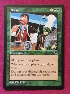 Magic The Gathering TEMPEST RECYCLE green card MTG - Picture 1 of 2