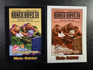 Bad Boys Will Smith Martin Lawrence Spoof 2018 Wacky Packages 2 Card Set - Picture 1 of 2