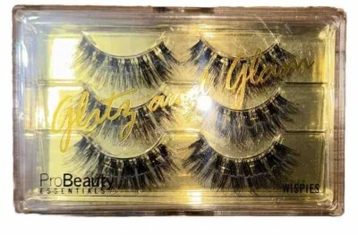 ProBeauty Essentials GLITZ and GLAM WISPIES Self Adversive Flare Lashes 3 Pairs - Image 1 of 3