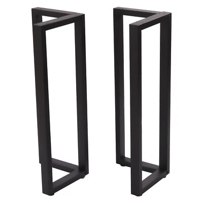 Perna de mesa industrial 35 polegadas metal em forma de V estrutura perna 2 peças para mesa de centro/banco - Imagem 1 de 4