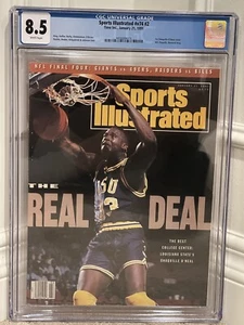Shaquille O'Neal 1991 Sports Illustrated NEWSSTAND Rare 1st Cover CGC 8.5 Shaq - Picture 1 of 2