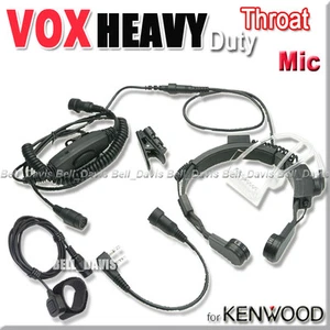 Heavy Duty VOX Throat Mic wouxun KG-UV6D NEW Baofeng UV-5R 066K - Zdjęcie 1 z 1