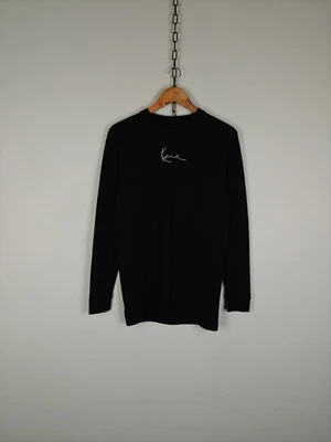 Pullover Karl Kani manga larga con logotipo central negro talla M Foto 1 de 4