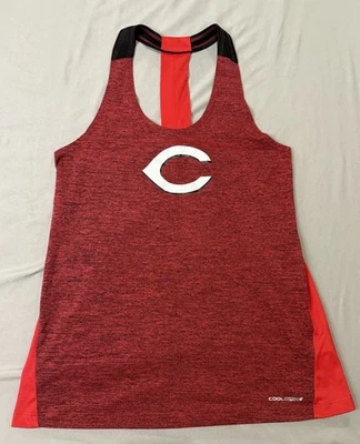 Camiseta sin mangas pequeña para mujer Cincinnati Reds de béisbol majestuosa fanática de moda Foto 1 de 4