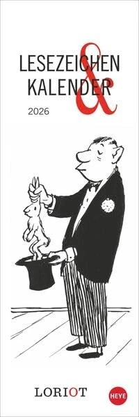 Loriot Kalender 2026 & Lesezeichen: Humorvolle Weihnachtsgeschenkidee Heye - Bild 1 von 1