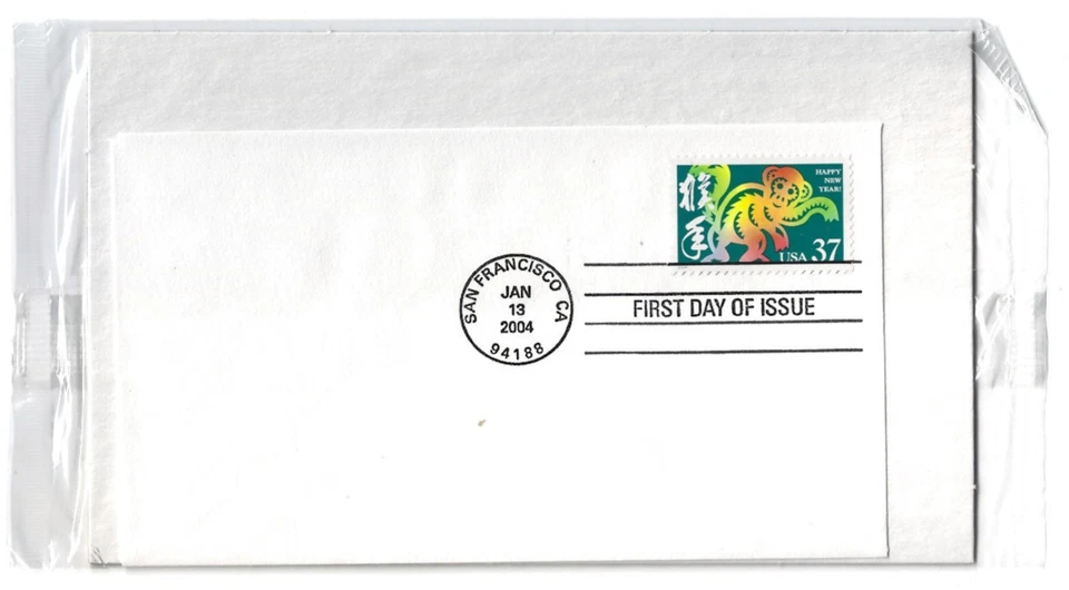 Estados Unidos 2004 FDC Scott # 3832 - 2004 - Año Nuevo Lunar - Mono Foto 1 de 1