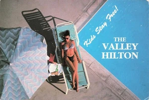 Los Angeles California Valley Hilton Hotel Vintage Postcard - Bild 1 von 2