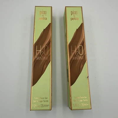 PIXI By Petra SkinTint TINTED Moisturizer Face Gel Chestnut Makeup - 2 Boxes - Image 1 of 4