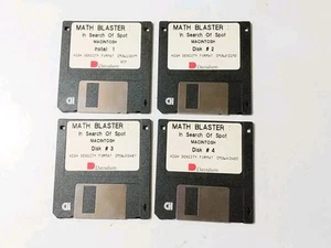 Macintosh Math Blaster In Search of Spot 3.5" floppy 3.1 High Density Format - Picture 1 of 5