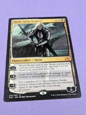 MTG Magic: Shadows over Innistrad: Sorin, Grim Nemesis #251/297 Mythic - LP - Image 1 of 2
