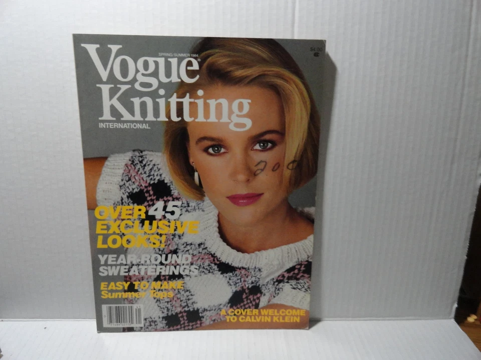 VOGUE KNITTING INTERNATIONAL SPRING SUMMER 1984 MAGAZINE EXCELLLENT COND. - Image 1 of 1