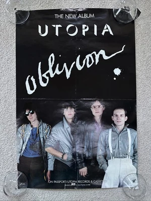 PÓSTER PROMOCIONAL PASAPORTE TODD ROUNDGREN UTOPÍA RARO 1983 ORIGINAL OLVIDO LP NAZZ Foto 1 de 3