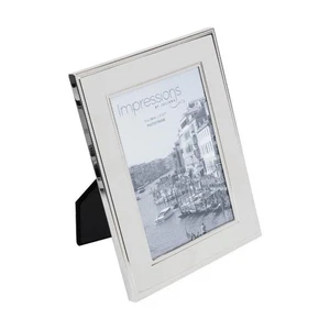 The Elegant Photo Frame with Pearl Edge Silver 13 x 18 cm, Engravable - Picture 1 of 5