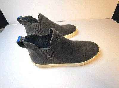 ROTHY'S Women’s Size 7 Espresso Chelsea Knit Slip-On Wool Boot Comfort Insole - Image 1 of 4