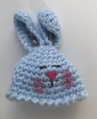 Pair Of Hand Knitted Rabbit Egg Cosies - fantastic Easter present - Image 1 of 2