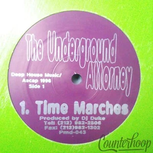Underground Attorney – Time Marches 1996 Power Music Records – PMD043 DJ Duke NM - Imagen 1 de 2