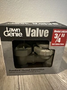 3/4 in. Anti-siphon Lawn Genie Valve Standard Thread Sprinkler Manual Irrigation - Picture 1 of 5