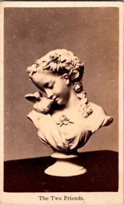 Statue, "The Two Friends", c1860s, CDV Photo, #4083 - Picture 1 of 2