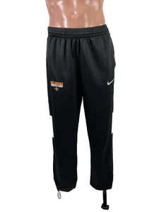 Nike Oklahoma Wrestling Sweat Workout Pants Large Black Orange Embroidered - Picture 1 of 10