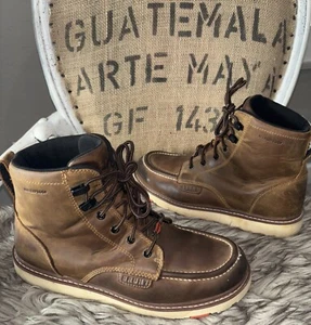 Brunt Boots Mens 10.5 Marin Soft Toe Work Leather Brown Waterproof ASTM F2892-18 - Picture 1 of 9