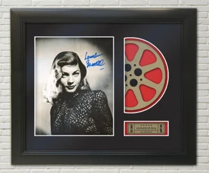 Lauren Bacall framed Reproduction Signature Photo Reel Display - Picture 1 of 4