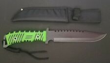 TAC XTREME Fixed 12" Black Blade Knife w/Sheath & Lanyard TX-073GR Frost Cutlery