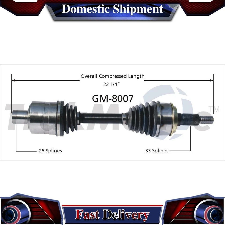 Front Right CV Axle Drive Shaft Joint For Chevrolet Astro 1997 2000 2001 2002 - Image 1 of 1